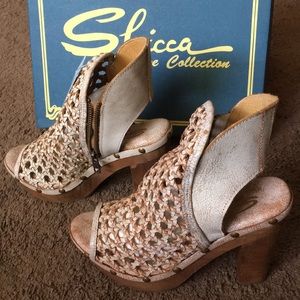 Sbicca Rayna white genuine leather heel